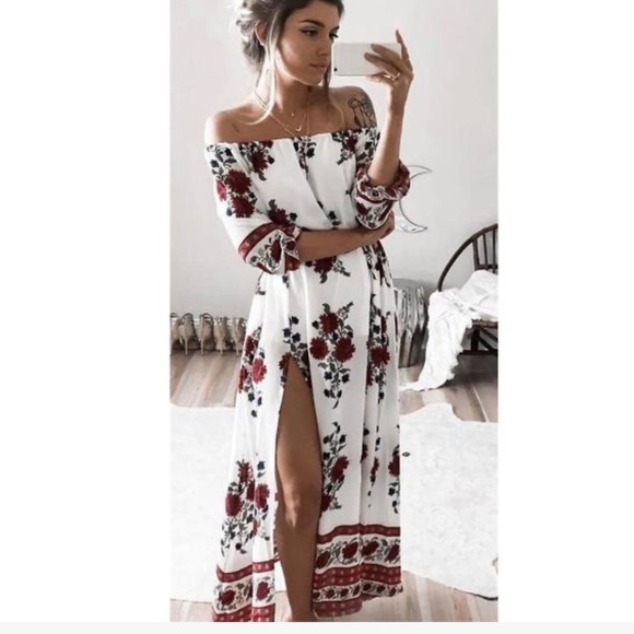 Dresses & Skirts - Floral Print Midi Dress